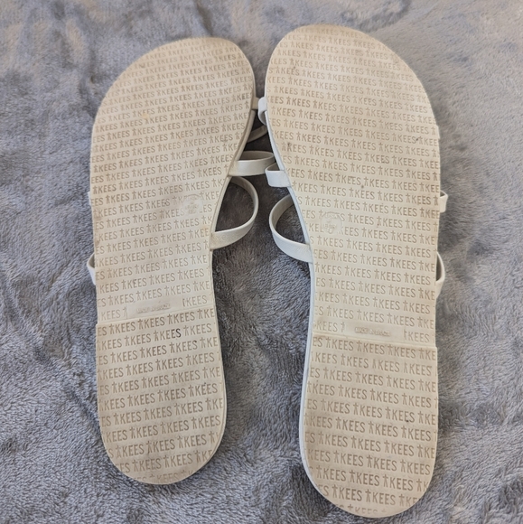 Tkees Leather 3 Strap Minimalist Flat Slide Sandals - Picture 12 of 12